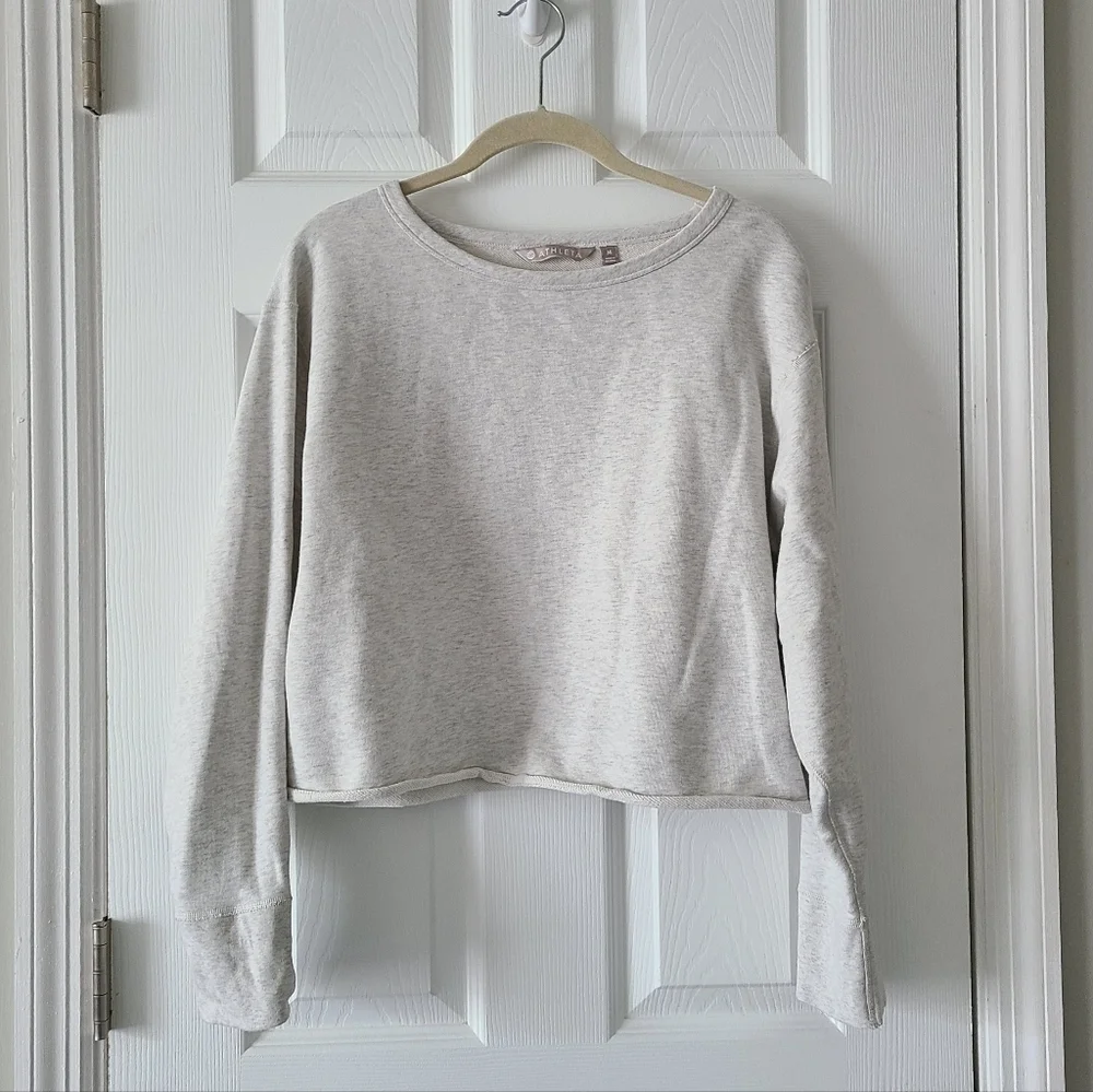 Athleta French Terry Crop Sweatshirt - Picture 2 of 4